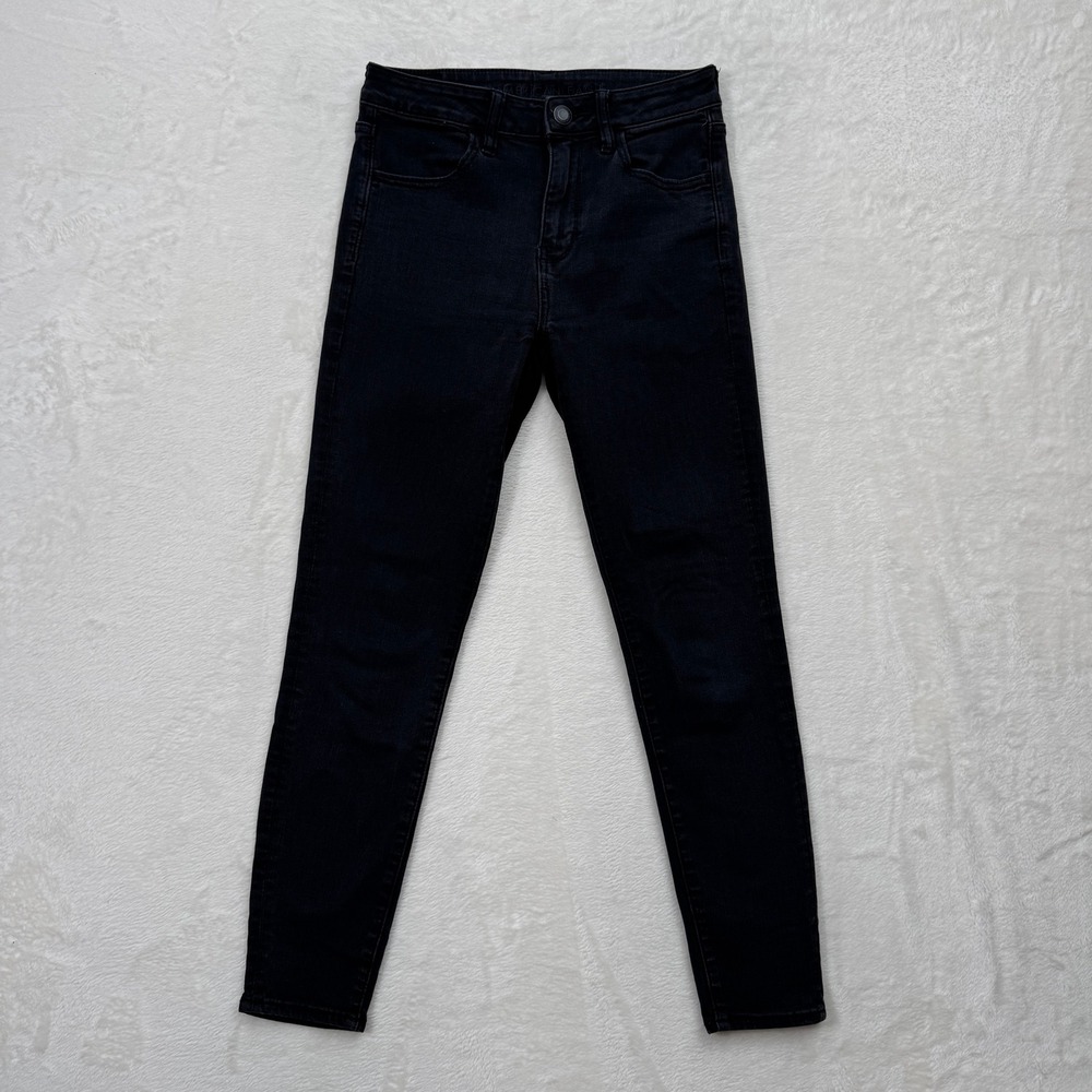 American Eagle Jeans Womens 6 Short Black Ne(x)t Level Stretch High Rise Skinny